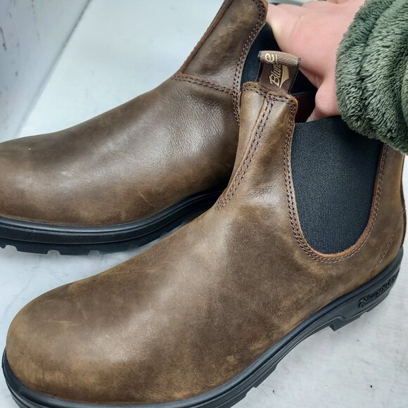 Blundstone MENS Antique Brown Chelsea Boot main image 9